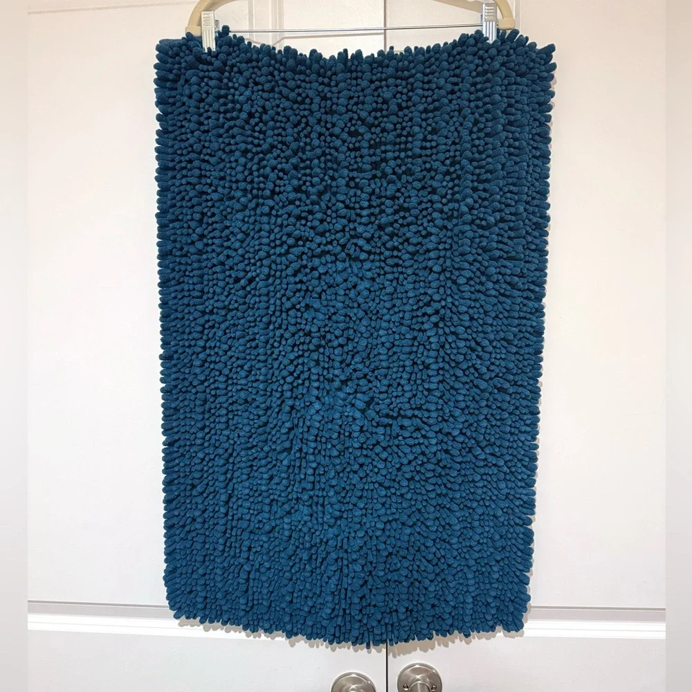 Ultra soft microfiber Chenille noodle bath rug (set of 2) 31* 20
